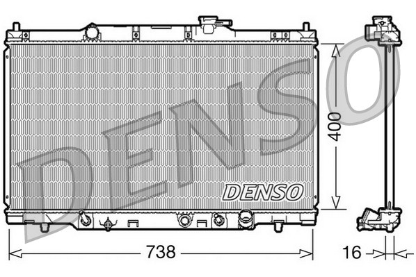 Радиатор основной DENSO DRM40012 DRM40012 DENSO