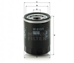 Фильтр масляный W6109 MANN FILTER