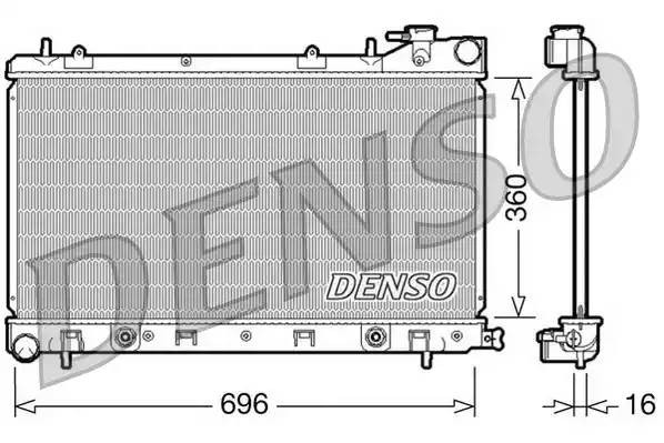 Радиатор системы охлаждения ДВС DRM36002 DENSO
