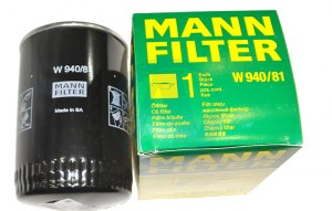 Фильтр масляный W94081 MANN FILTER