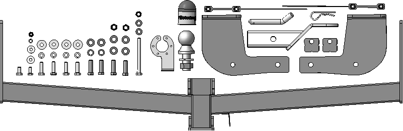 Фаркоп (прицепное устройство, ТСУ) для Honda Stepwgn 2015 - н.в.