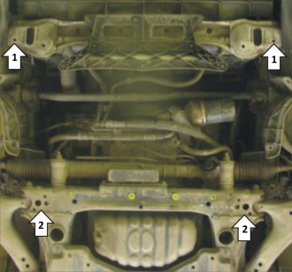 Защита двигателя, Защита гидроусилителя руля, Защита радиатора для Lexus LS 430 2000 - 2006